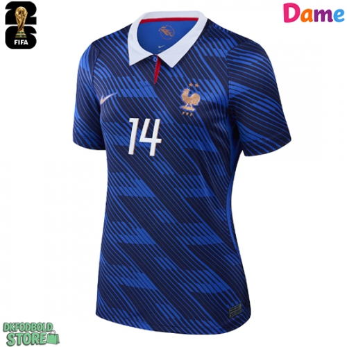 Frankrig Adrien Rabiot #14 Replika Hjemmebanetrøje Dame VM 2026 Kortærmet